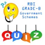 RBI GRADE B Government Schemes Questions